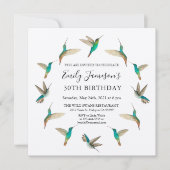 Invitation d'anniversaire des colibris (Devant)