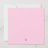Invitation d'anniversaire des deux ans de fille sa (Dos)