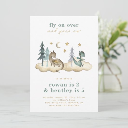 Invitation d'anniversaire des dragons interarmées (Debout devant)