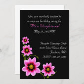 Invitation d'anniversaire des femmes noires et ros (Devant / Derrière)