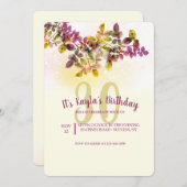 Invitation d'anniversaire des Feuilles de l'aquare (Devant / Derrière)