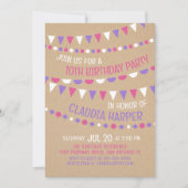 Invitation d'anniversaire des filles de Kraft Bunt (Devant)