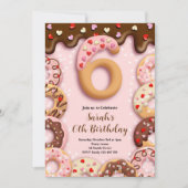 Invitation d'anniversaire des filles pour le 6ème (Devant)
