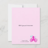 Invitation d'anniversaire des filles sous la mer (Dos)