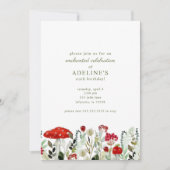 Invitation d'anniversaire des Fleurs sauvages fore (Devant)