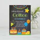 Invitation d'anniversaire des garçons (Debout devant)