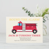 Invitation d'anniversaire des Garçons de camion-fe (Debout devant)