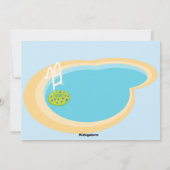 Invitation d'anniversaire des garçons de la fête d (Dos)