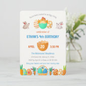 Invitation d'anniversaire des garçons de Pâques co (Debout devant)