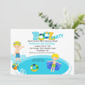 Invitation d'anniversaire des garçons du Blue Pool (Debout devant)