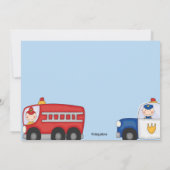 Invitation d'anniversaire des héros Secourus (Dos)