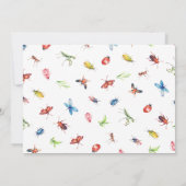 Invitation d'anniversaire des insectes (Dos)