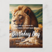 Invitation d'anniversaire des Lions Royaux Errants (Devant)