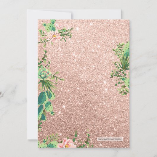 Invitation d'anniversaire des parties (Dos)