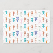 Invitation d'anniversaire des personnages Slumberk (Dos)