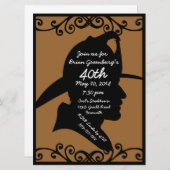 Invitation d'anniversaire des pompiers (Devant / Derrière)