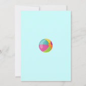 Invitation d'anniversaire d'été (Dos)