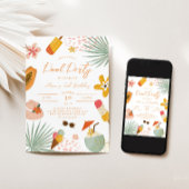 Invitation d'anniversaire d'été à la fête à la pis