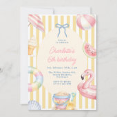 Invitation d'anniversaire d'été Coquette (Devant)