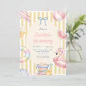 Invitation d'anniversaire d'été Coquette (Debout devant)