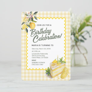 Invitation d'anniversaire d'été italien Thème de f