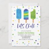 Invitation d'anniversaire d'été Let's Chill (Devant)