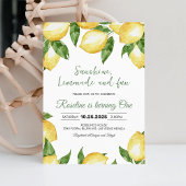 Invitation d'anniversaire d'été pour enfants Lemon