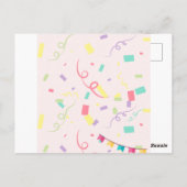 Invitation d'anniversaire d'été pour une fête au b (Dos)