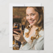 Invitation d'anniversaire d'étiquette de vin - TOU (Dos)