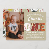 Invitation d'anniversaire d'étoile (Devant / Derrière)