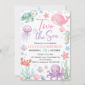 Invitation d'anniversaire deux ans sur le thème de (Devant)