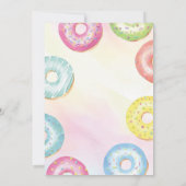 Invitation d'anniversaire Deux Donuts Sucrés (Dos)