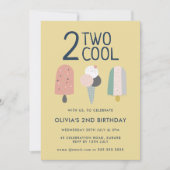 Invitation d'anniversaire deux fois cool (Devant)
