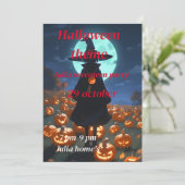 Invitation d'anniversaire d'Halloween (Debout devant)