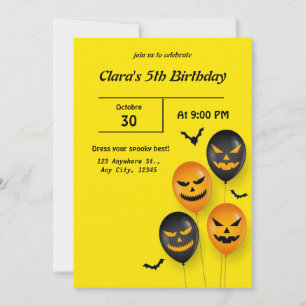 Invitation d'anniversaire d'Halloween