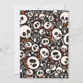 Invitation d'anniversaire d'Halloween (Dos)