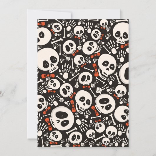 Invitation d'anniversaire d'Halloween (Dos)