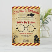 Invitation d'anniversaire d'Halloween (Debout devant)