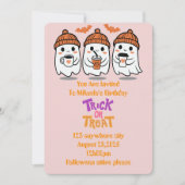 invitation d'anniversaire d'halloween (Devant)