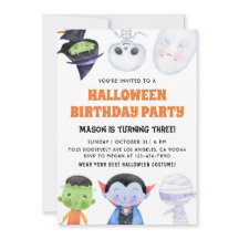 Invitation d'anniversaire d'Halloween