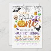 Invitation d'anniversaire d'Halloween (Devant)