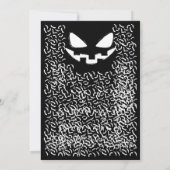 Invitation d'anniversaire d'Halloween (Dos)