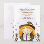 Invitation d'anniversaire d'Halloween (Devant / Derrière)