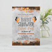 Invitation d'anniversaire d'Halloween avec chauves (Debout devant)