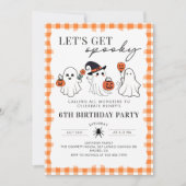 Invitation d'anniversaire d'Halloween Éffrayante (Devant)