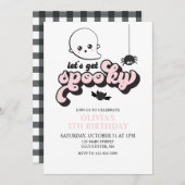 Invitation d'anniversaire d'Halloween Éffrayante (Devant / Derrière)