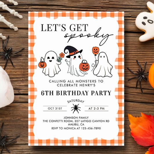 Invitation d'anniversaire d'Halloween Éffrayante