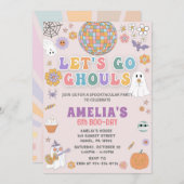 Invitation d'anniversaire d'Halloween, Halloween É (Devant / Derrière)