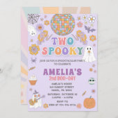 Invitation d'anniversaire d'Halloween, Halloween É (Devant / Derrière)