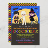 Invitation d'anniversaire d'Halloween / Invitation (Devant / Derrière)